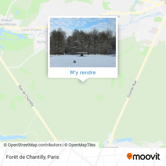 Forêt de Chantilly plan