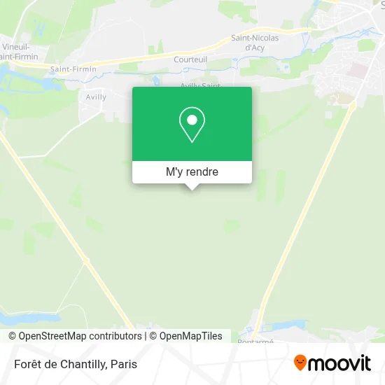Forêt de Chantilly plan