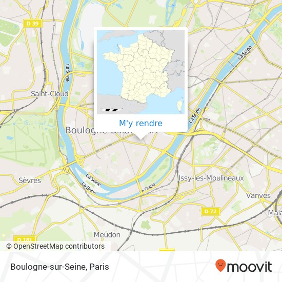 Boulogne-sur-Seine plan