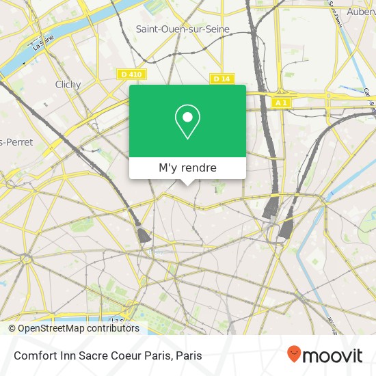 Comfort Inn Sacre Coeur Paris plan