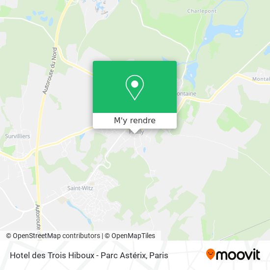 Hotel des Trois Hiboux - Parc Astérix plan