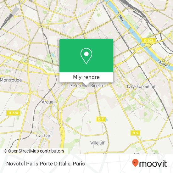 Novotel Paris Porte D Italie plan