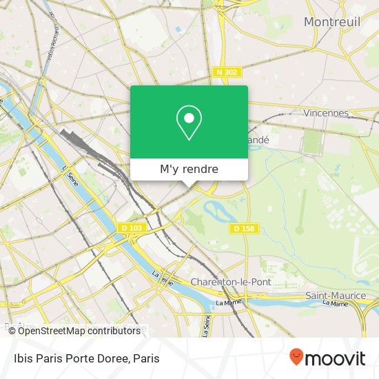 Ibis Paris Porte Doree plan