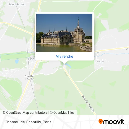 Chateau de Chantilly plan
