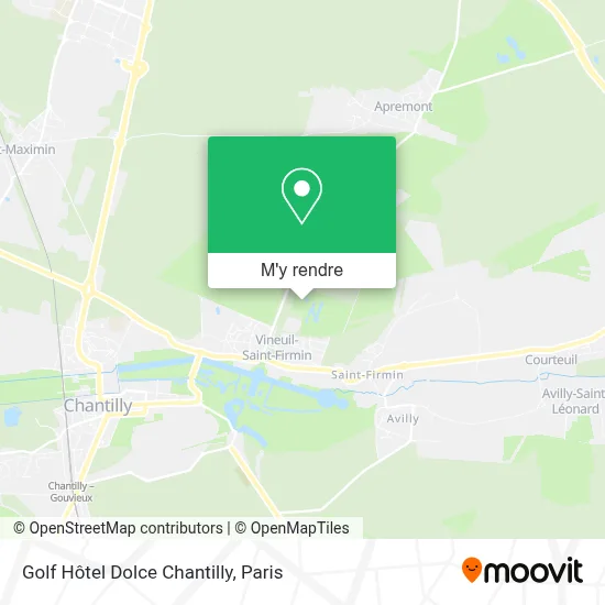 Golf Hôtel Dolce Chantilly plan
