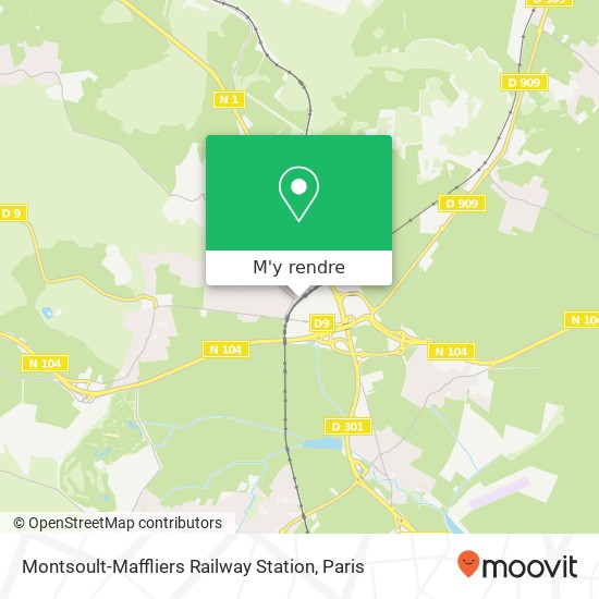 Montsoult-Maffliers Railway Station plan