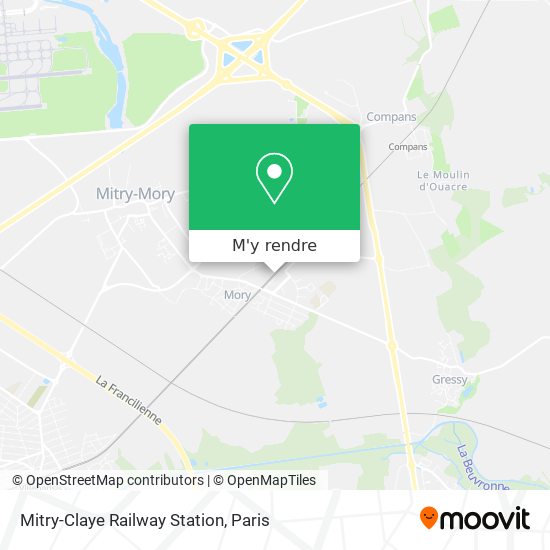 Mitry-Claye Railway Station plan