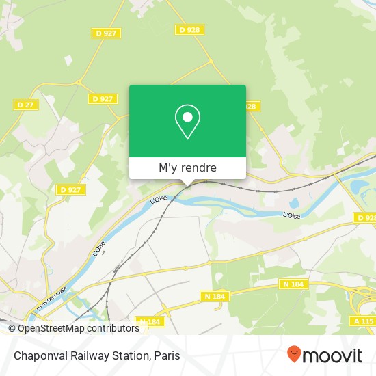 Chaponval Railway Station plan