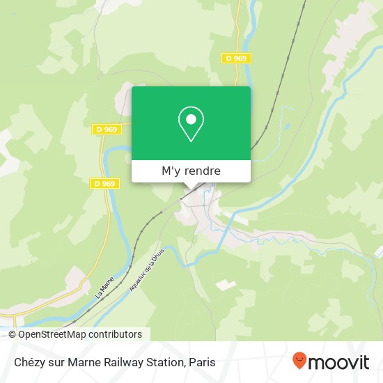 Chézy sur Marne Railway Station plan
