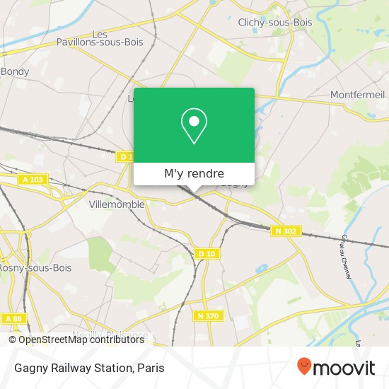 Gagny Railway Station plan