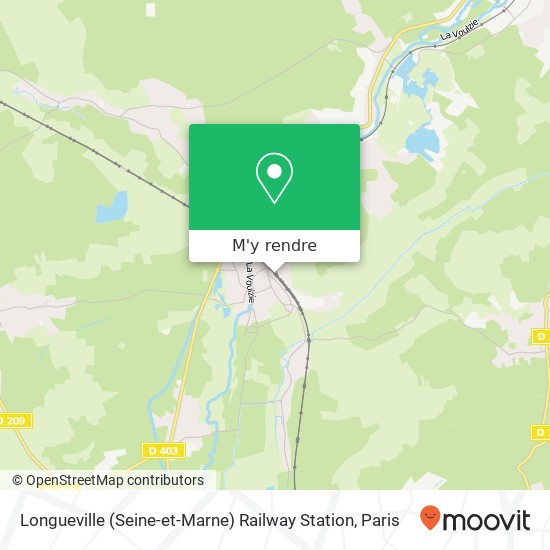 Longueville (Seine-et-Marne) Railway Station plan