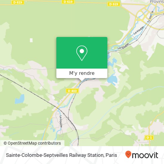 Sainte-Colombe-Septveilles Railway Station plan