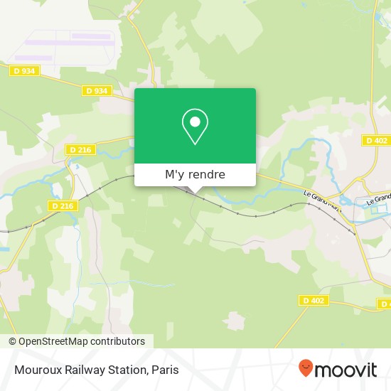 Mouroux Railway Station plan