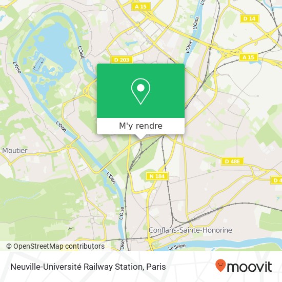 Neuville-Université Railway Station plan