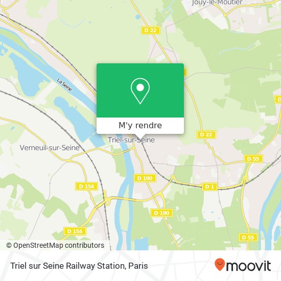 Triel sur Seine Railway Station plan