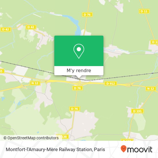 Montfort-l'Amaury-Mère Railway Station plan