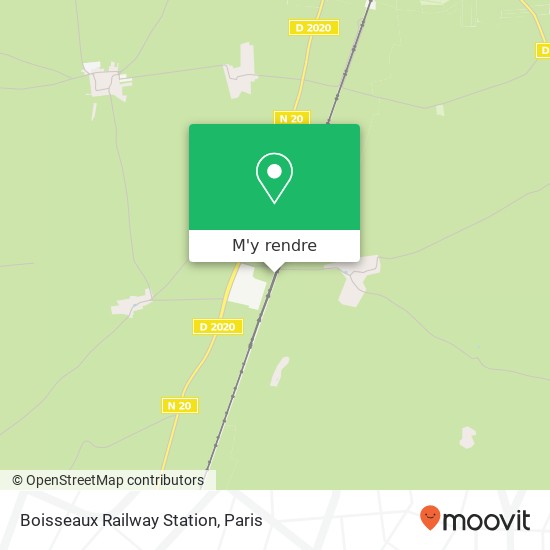Boisseaux Railway Station plan