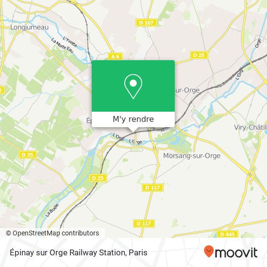 Épinay sur Orge Railway Station plan