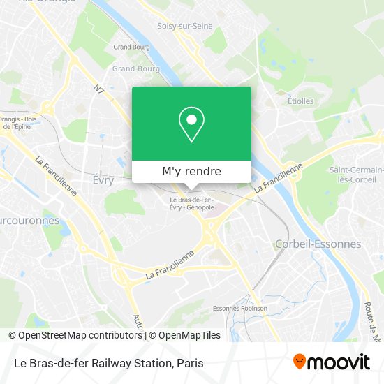 Le Bras-de-fer Railway Station plan