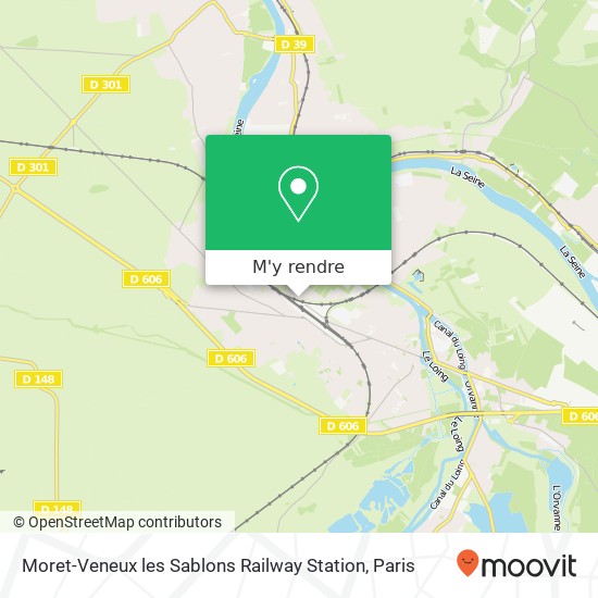 Moret-Veneux les Sablons Railway Station plan