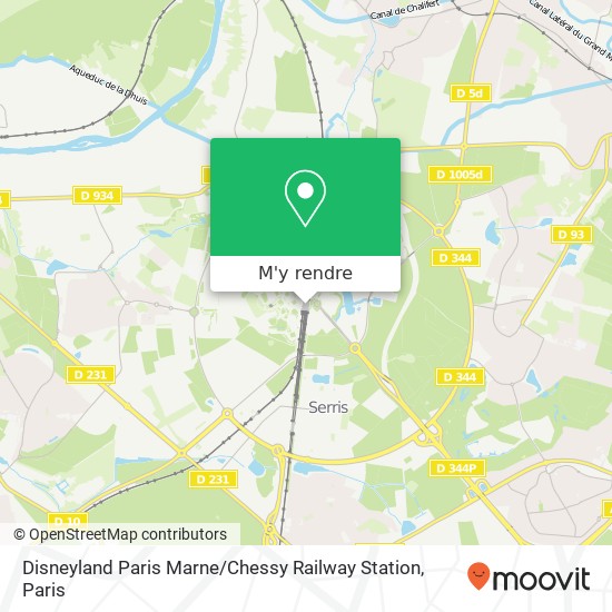 Disneyland Paris Marne / Chessy Railway Station plan