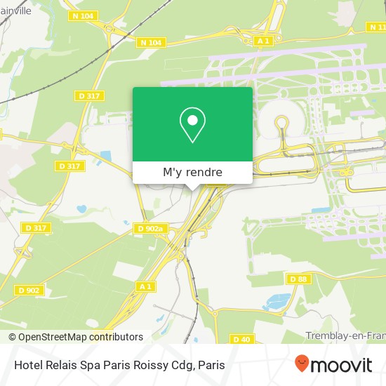 Hotel Relais Spa Paris Roissy Cdg plan