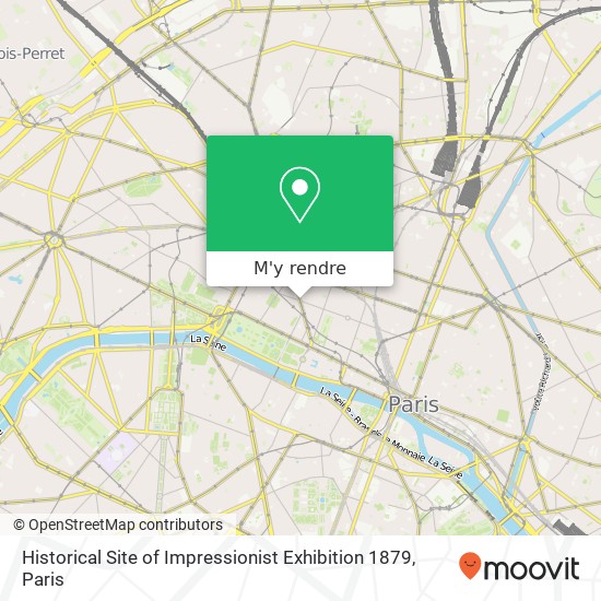 Historical Site of Impressionist Exhibition 1879 plan