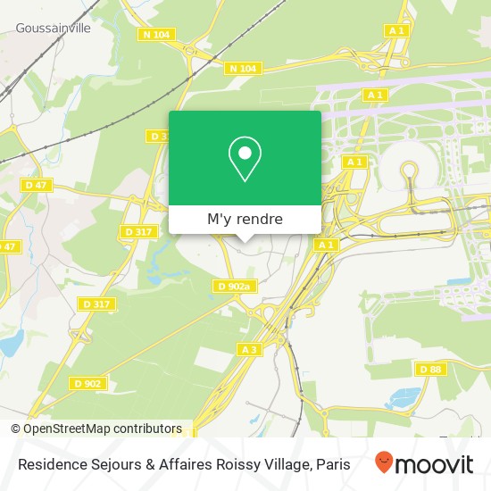 Residence Sejours & Affaires Roissy Village plan