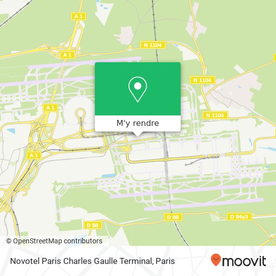 Novotel Paris Charles Gaulle Terminal plan