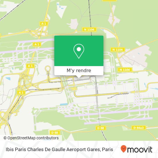 Ibis Paris Charles De Gaulle Aeroport Gares plan