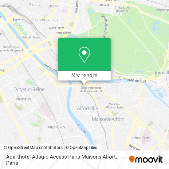 Aparthotel Adagio Access Paris Maisons Alfort plan