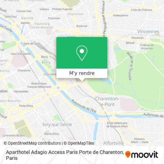 Aparthotel Adagio Access Paris Porte de Charenton plan
