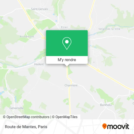 Route de Mantes plan