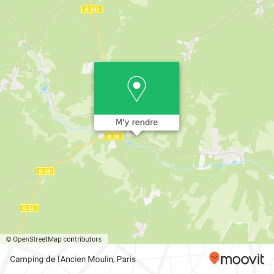 Camping de l'Ancien Moulin plan