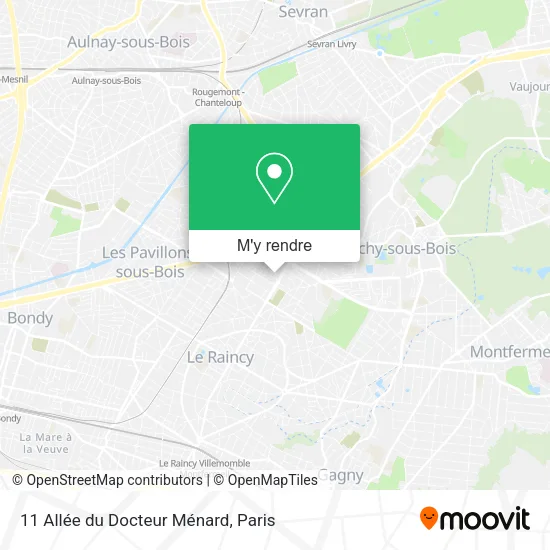 11 Allée du Docteur Ménard plan