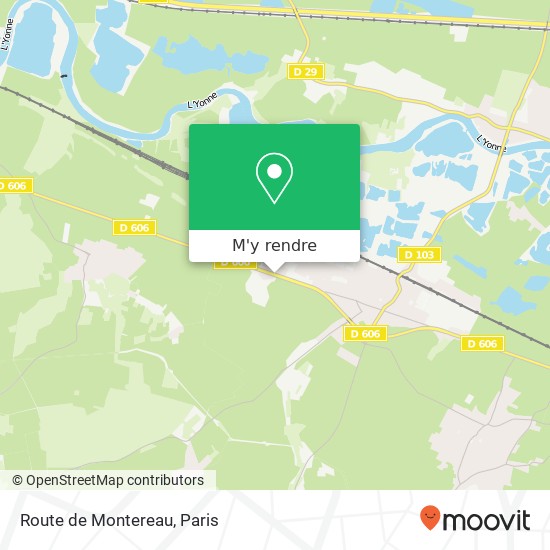 Route de Montereau plan