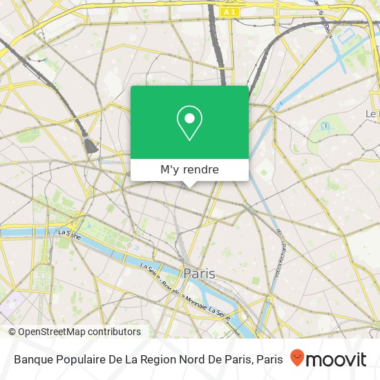 Banque Populaire De La Region Nord De Paris plan