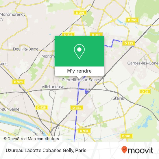 Uzureau Lacotte Cabanes Gelly plan