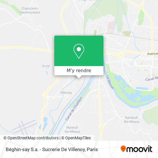 Béghin-say S.a. - Sucrerie De Villenoy plan