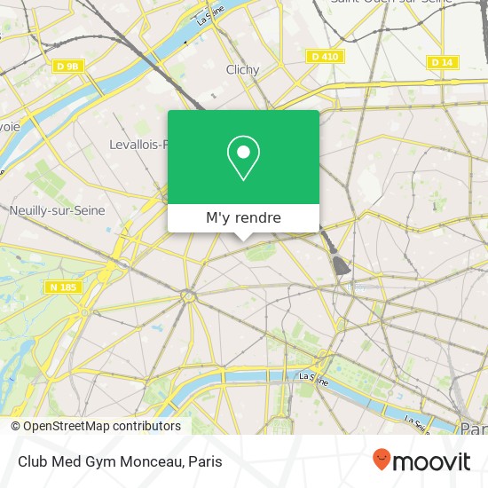 Club Med Gym Monceau plan