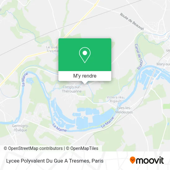 Lycee Polyvalent Du Gue A Tresmes plan