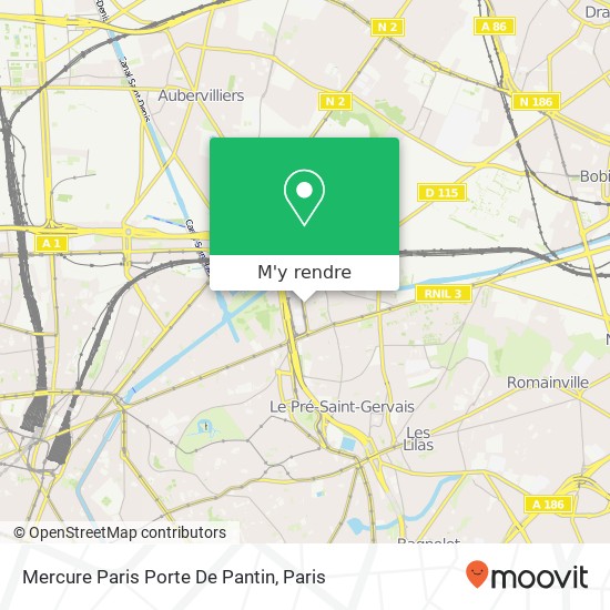 Mercure Paris Porte De Pantin plan