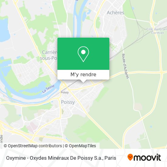 Oxymine - Oxydes Minéraux De Poissy S.a. plan