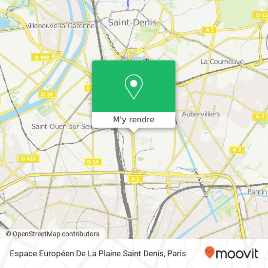 Espace Européen De La Plaine Saint Denis plan