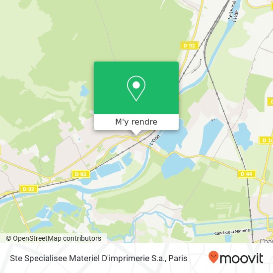 Ste Specialisee Materiel D'imprimerie S.a. plan