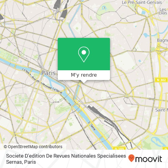 Societe D'edition De Revues Nationales Specialisees Sernas plan