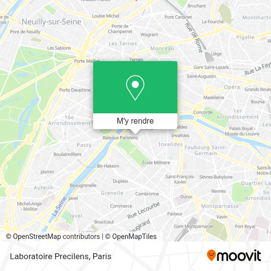 Laboratoire Precilens plan