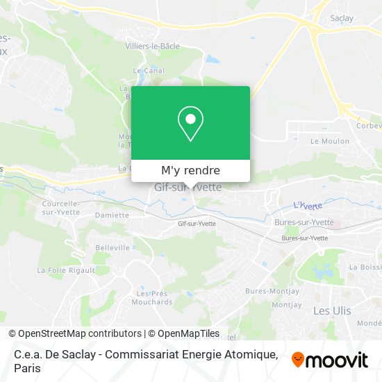 C.e.a. De Saclay - Commissariat Energie Atomique plan