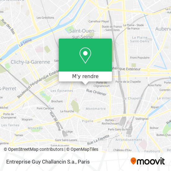 Entreprise Guy Challancin S.a. plan