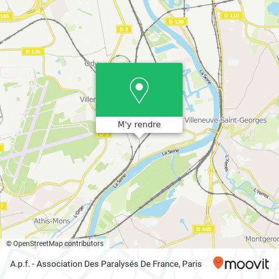 A.p.f. - Association Des Paralysés De France plan